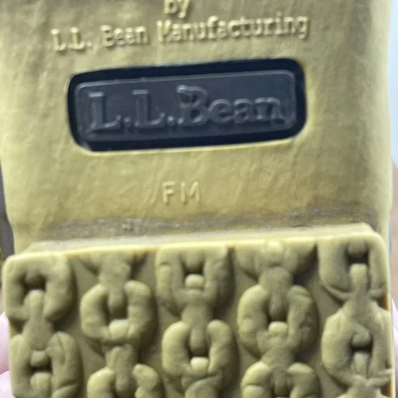 LL Bean Duck Boots Men's Size 8 Brown Leather 6 Inch Lace Up Snow Rain Boots - Picture 9 of 9